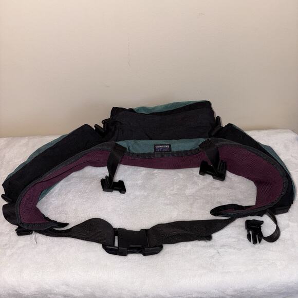 Vintage Camelbak Integrator Hydration Compatible Waist Pack Fanny 3 Zip Pockets - Picture 3 of 10